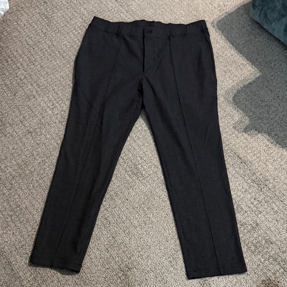 G/FORE Premium Black plaid Dress Slacks